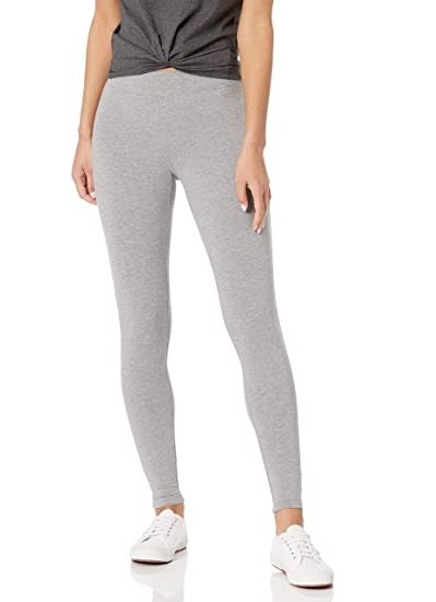 Women's high elastic gray leggings