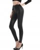 Womens Faux Leather Leggings Stretch High Waisted Pleather Pants