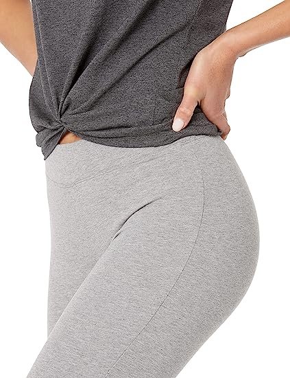 Women's high elastic gray leggings