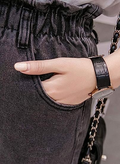 Women's High Waisted Denim Shorts Rolled black Jean Shorts